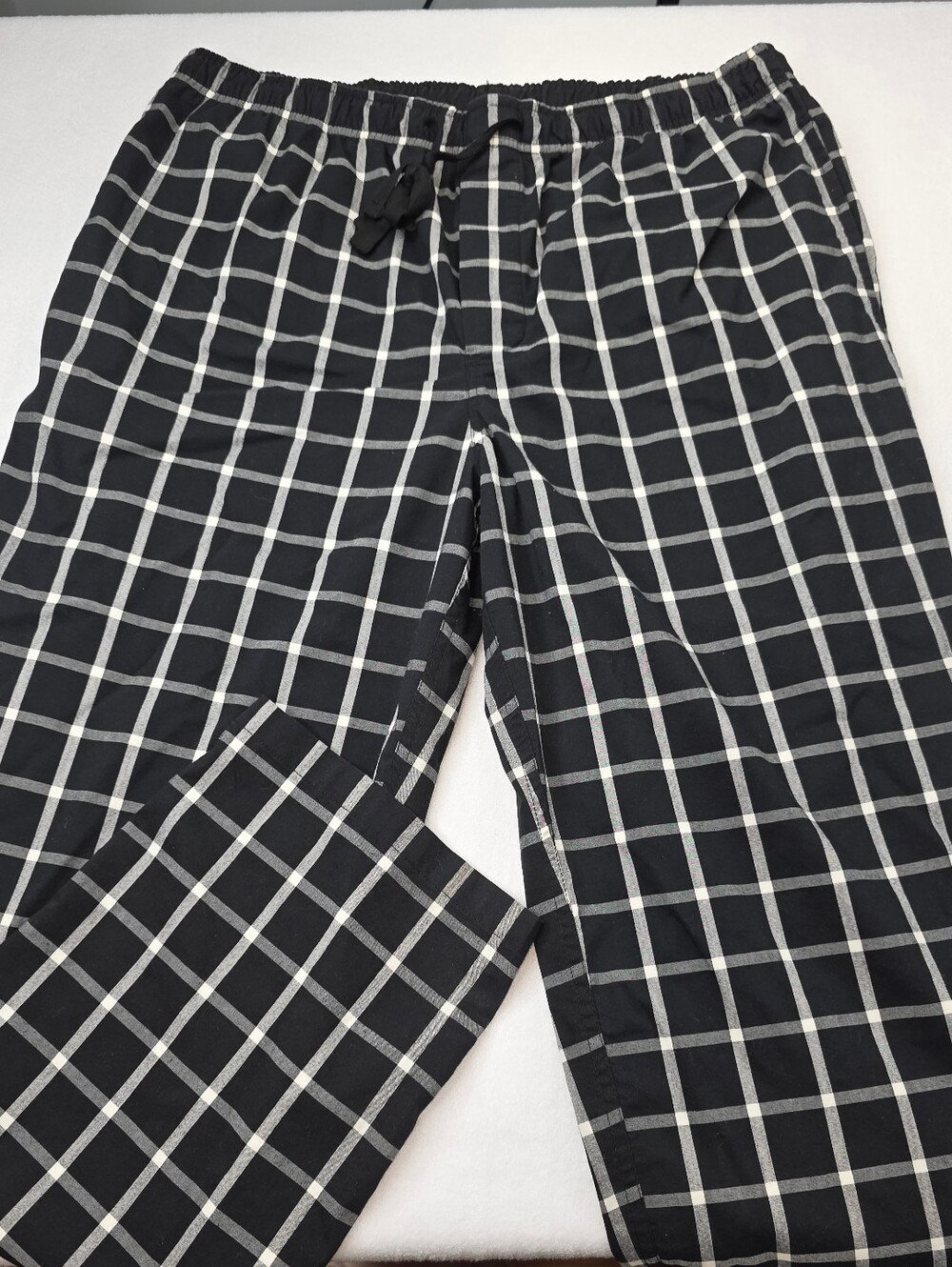 Nordstrom Men's Black White Plaid Pajama Pants Size XL NWOT CS-3645